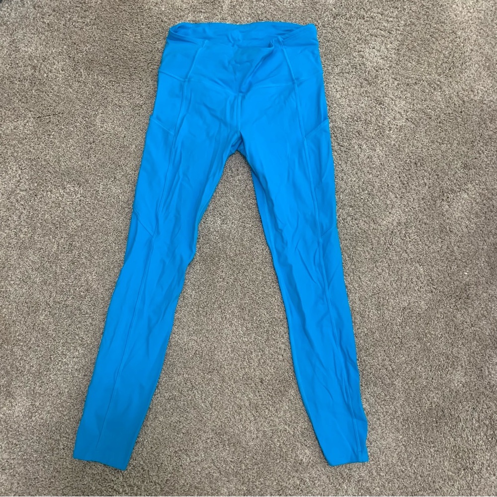 NWOT Lululemon Fast and Free High-Rise Tight 25" Azure